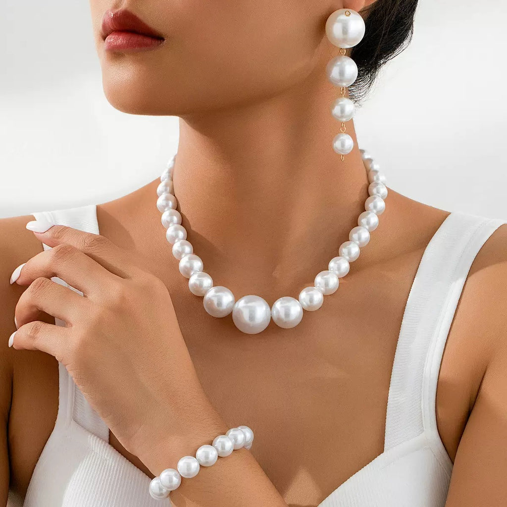 3 in 1 pearl set earring