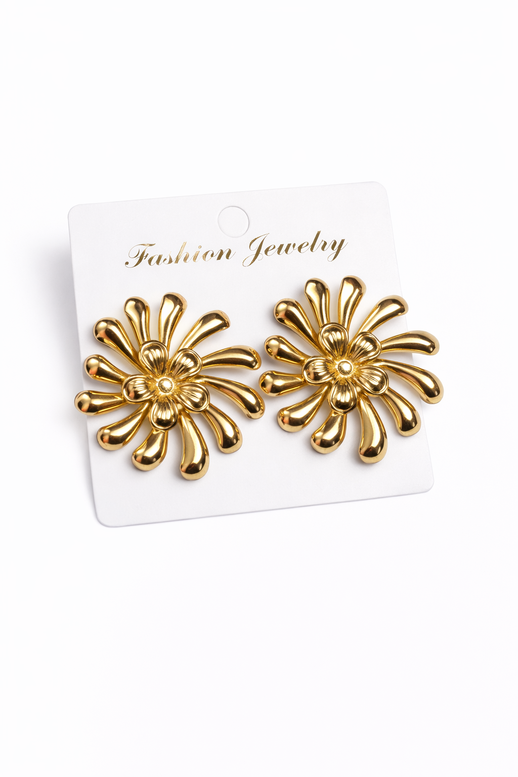 Ani gold daisy earrings