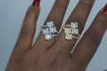 Ritz square stack ring