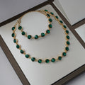 Emerald gem set