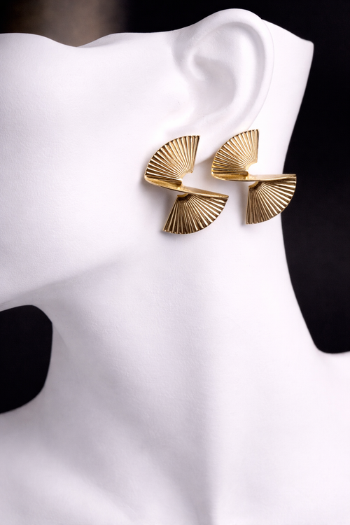 Ani gold earrings