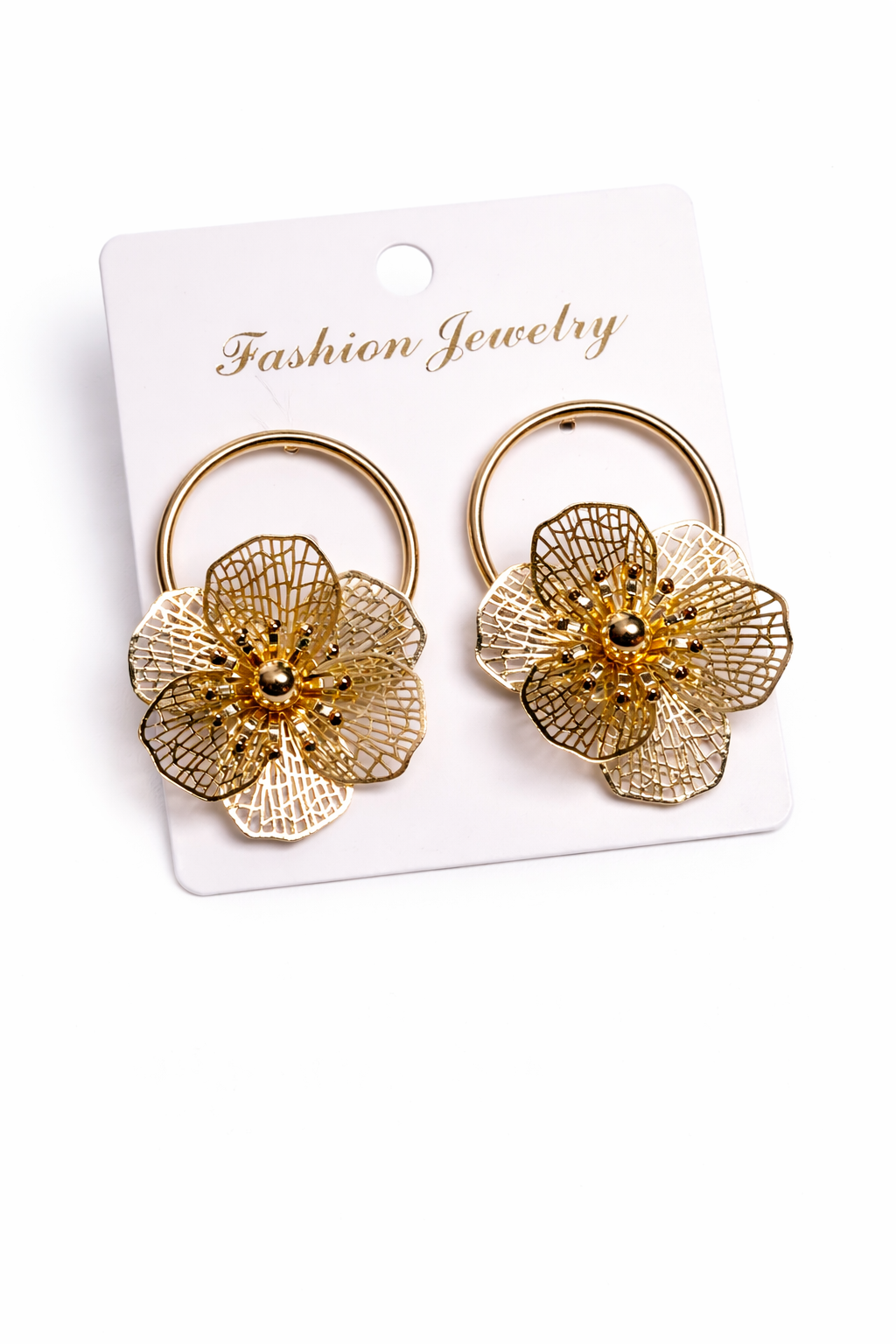 Ani gold flower earrings