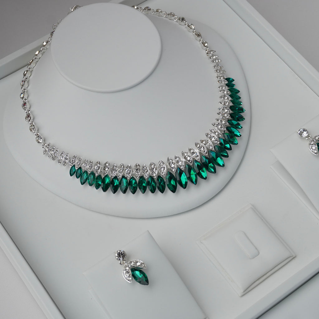 The emerald bridal set