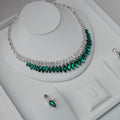 The emerald bridal set