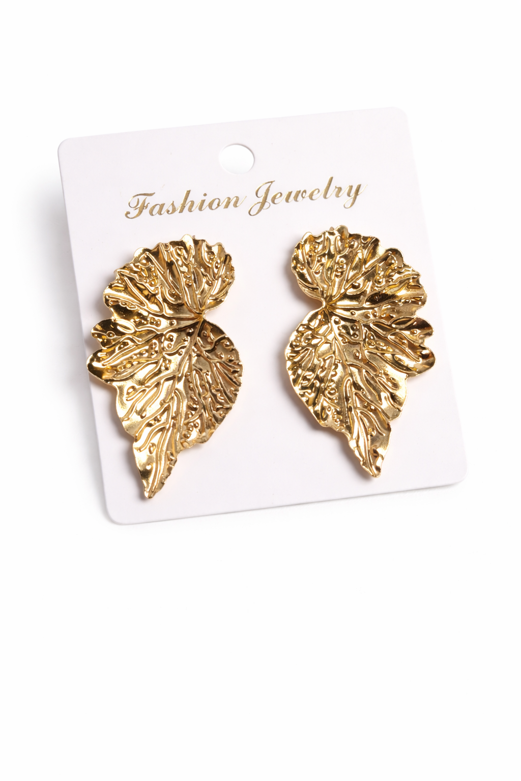 Ani gold leaf earrings