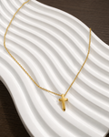 Lily dainty cross stainless necklace