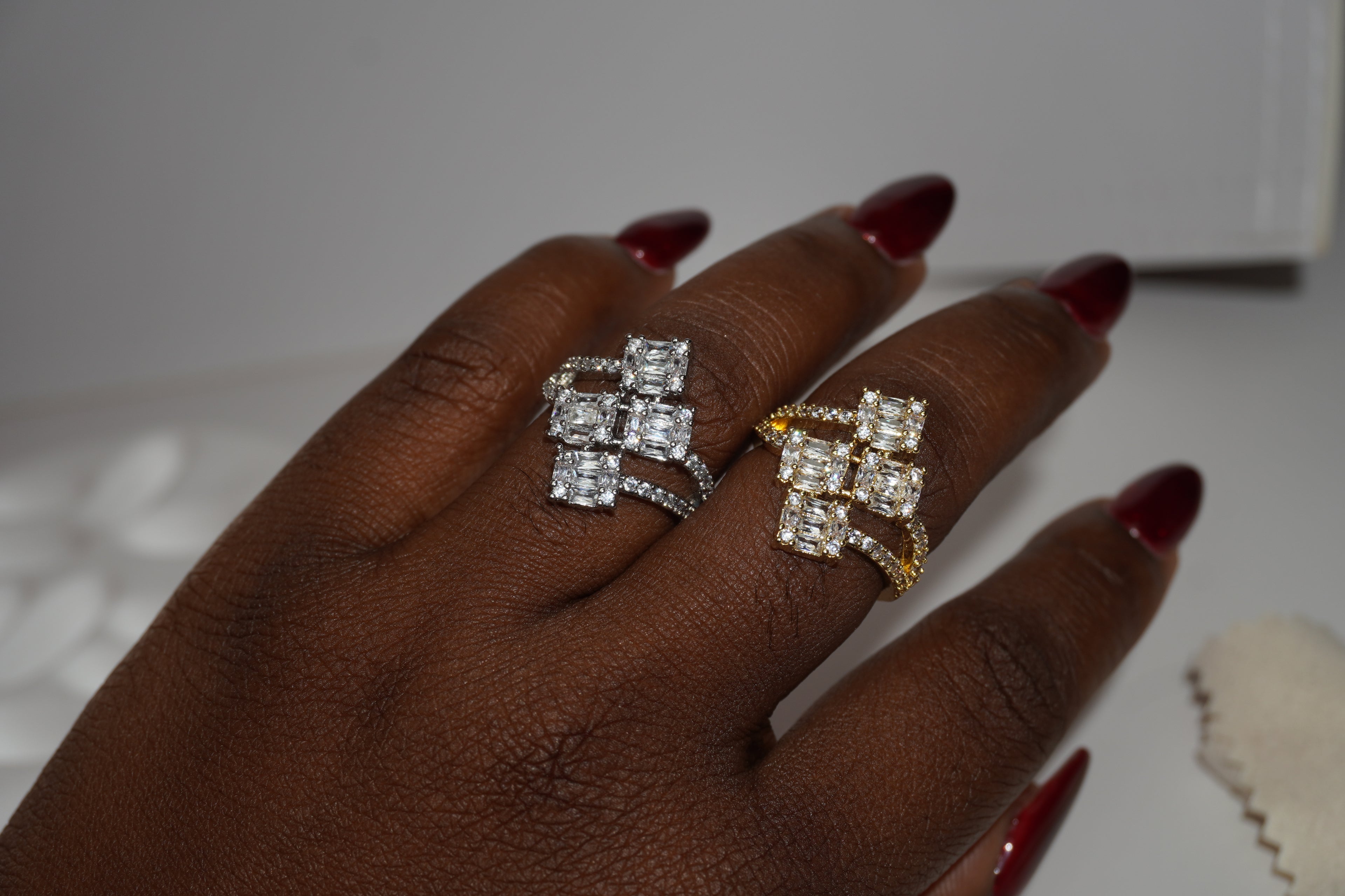 Ritz square stack ring