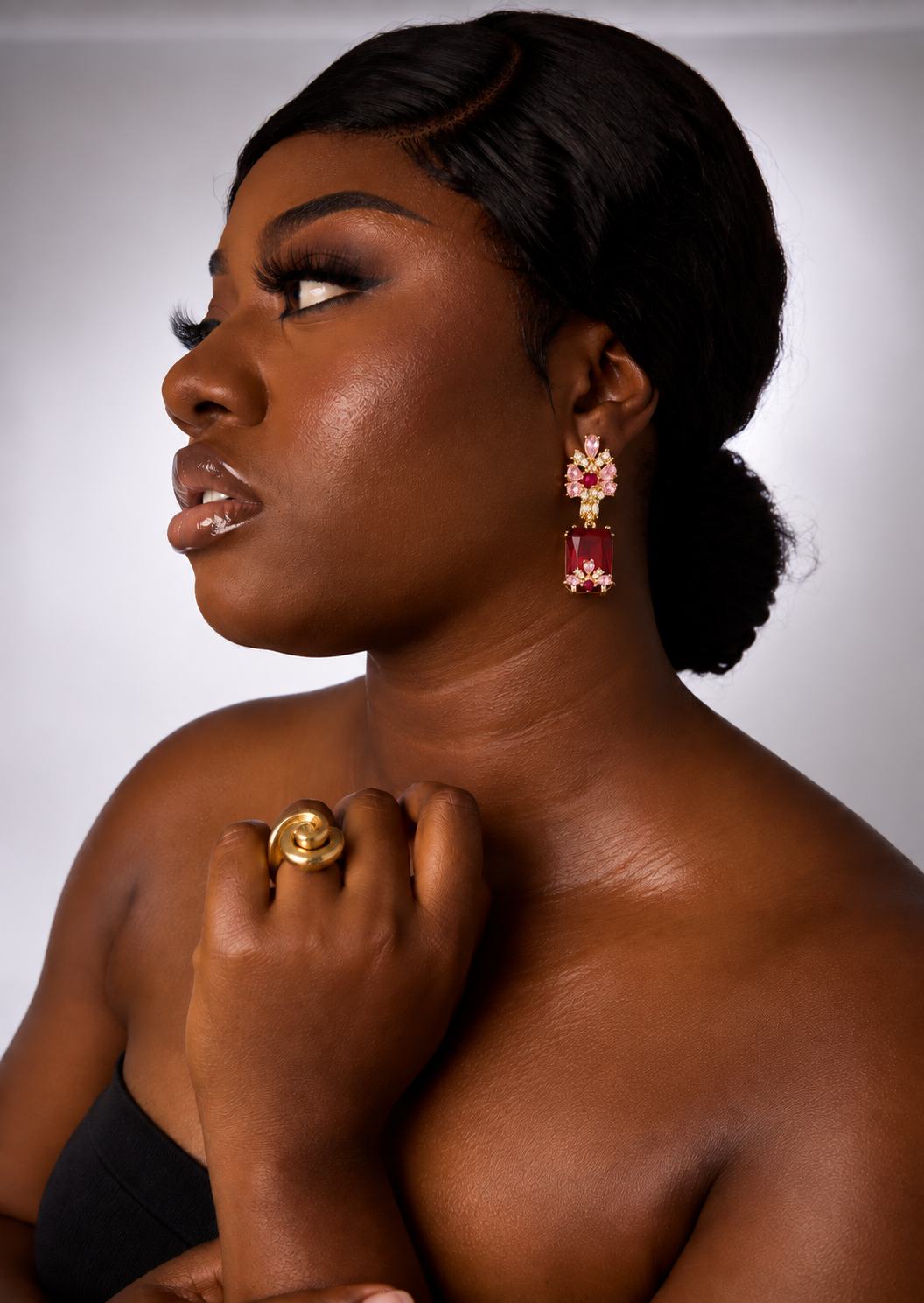 Bridal drop earrings