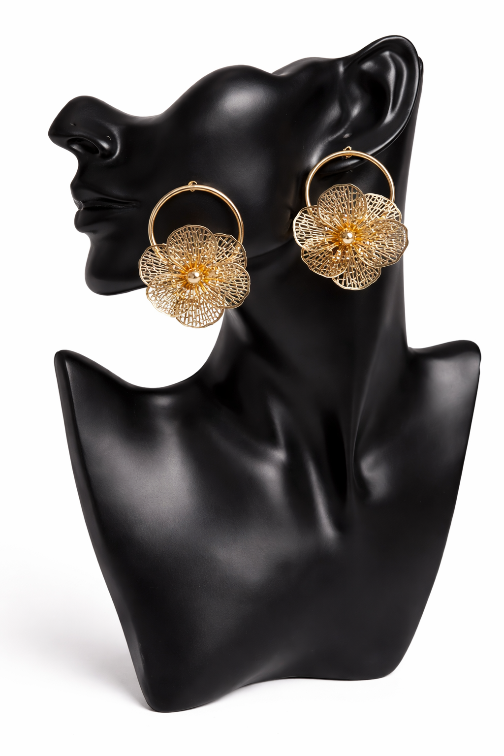 Ani gold flower earrings