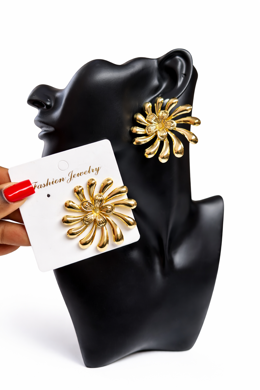 Ani gold daisy earrings