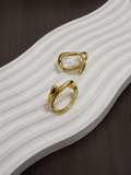 Gold orbit ring