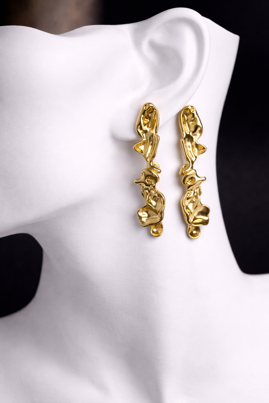 Ani gold abstract earrings