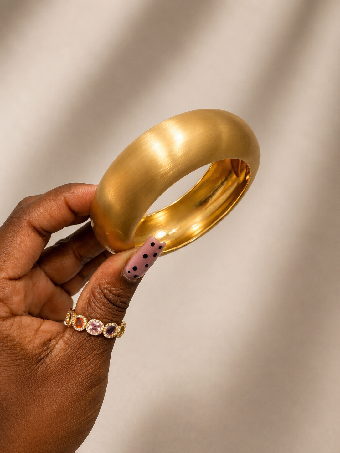 Luna liquid gold bangle