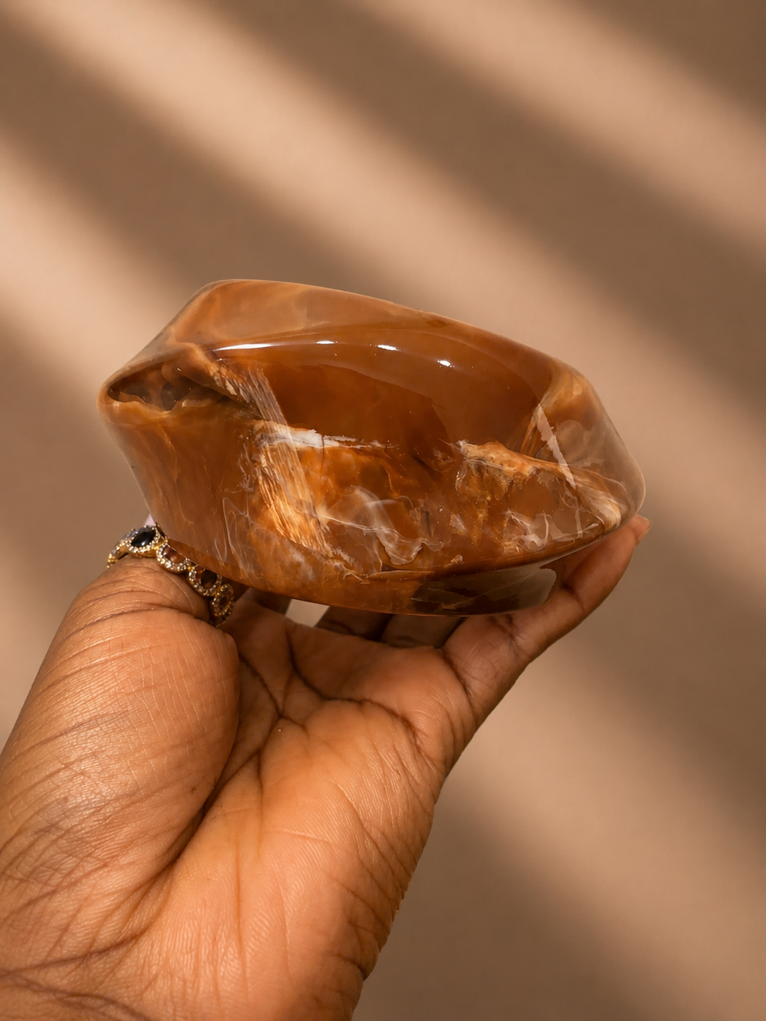XL marble resin bangle