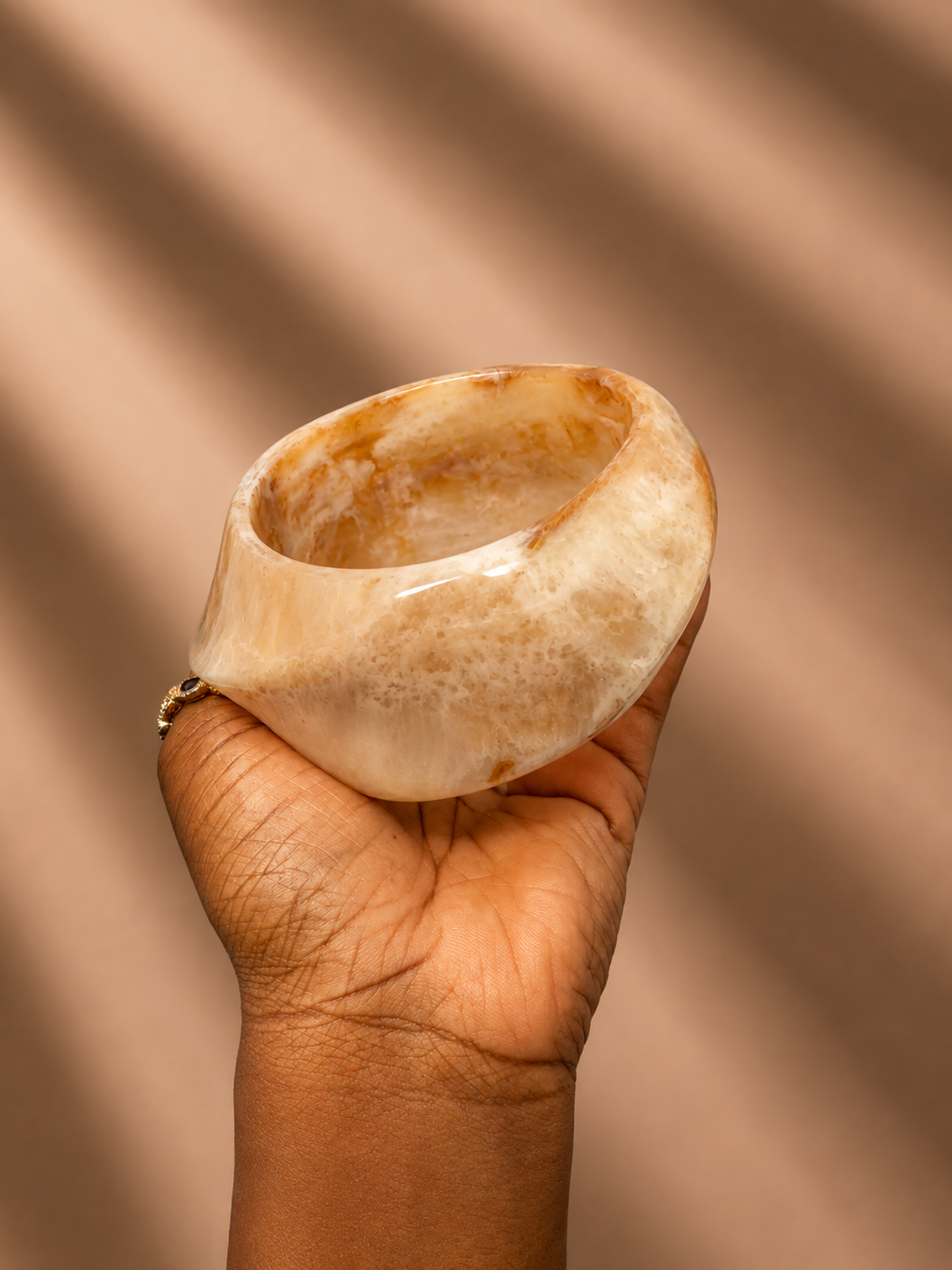 XL marble resin bangle