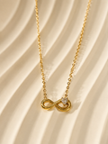 Lily infinity stainless necklace