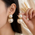 Pearl duets earrings